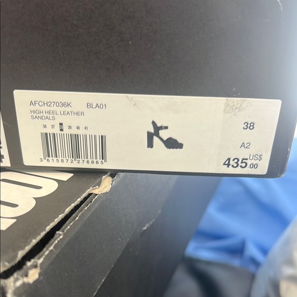 The Kooples Black Wedge Sandals with Ankle Strap - Picture 3 of 8